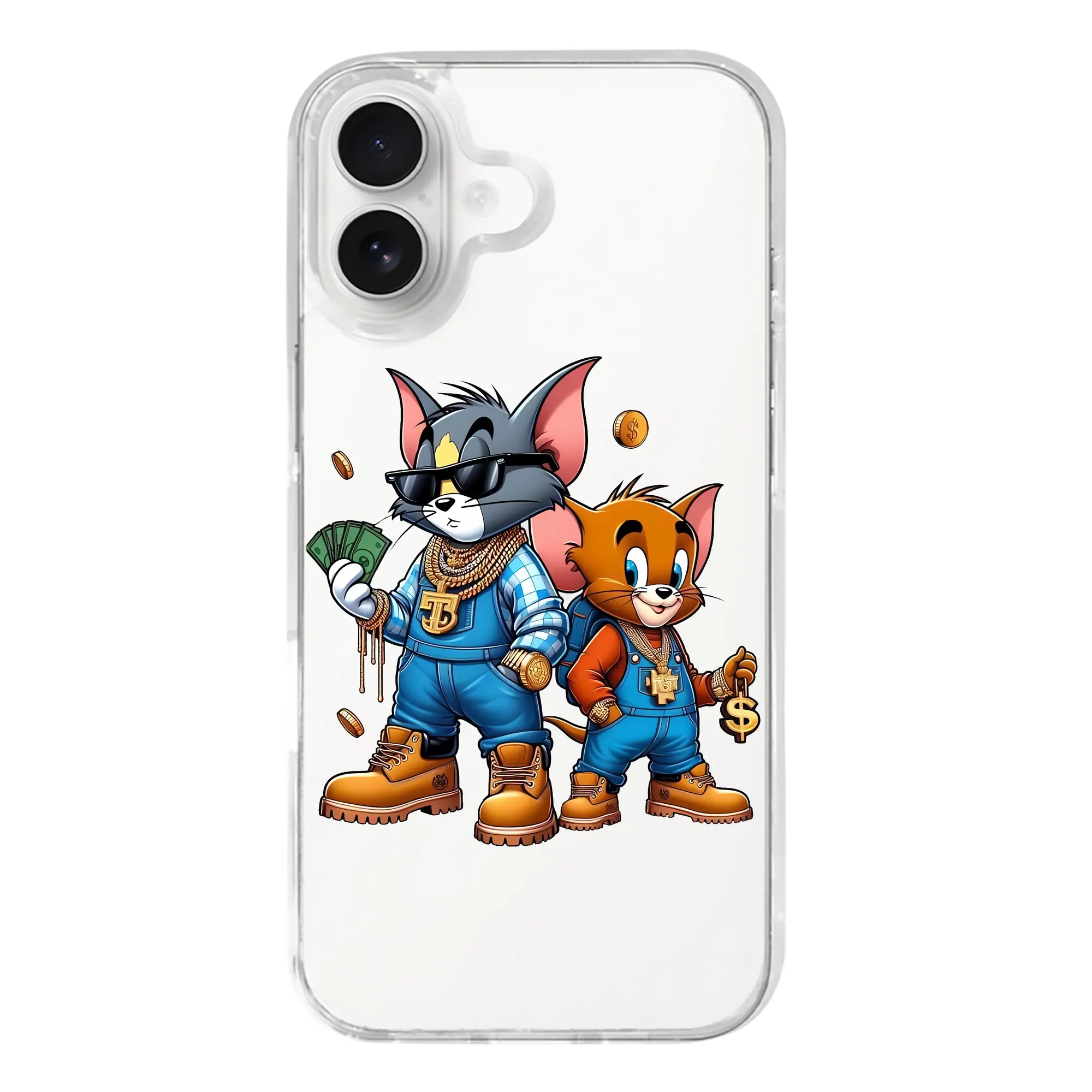 トムとジェリー グッズ ジェリー - iPhone 17シリーズ 透明スマホケース – 薄型・耐衝撃・精密フィット保護カバー